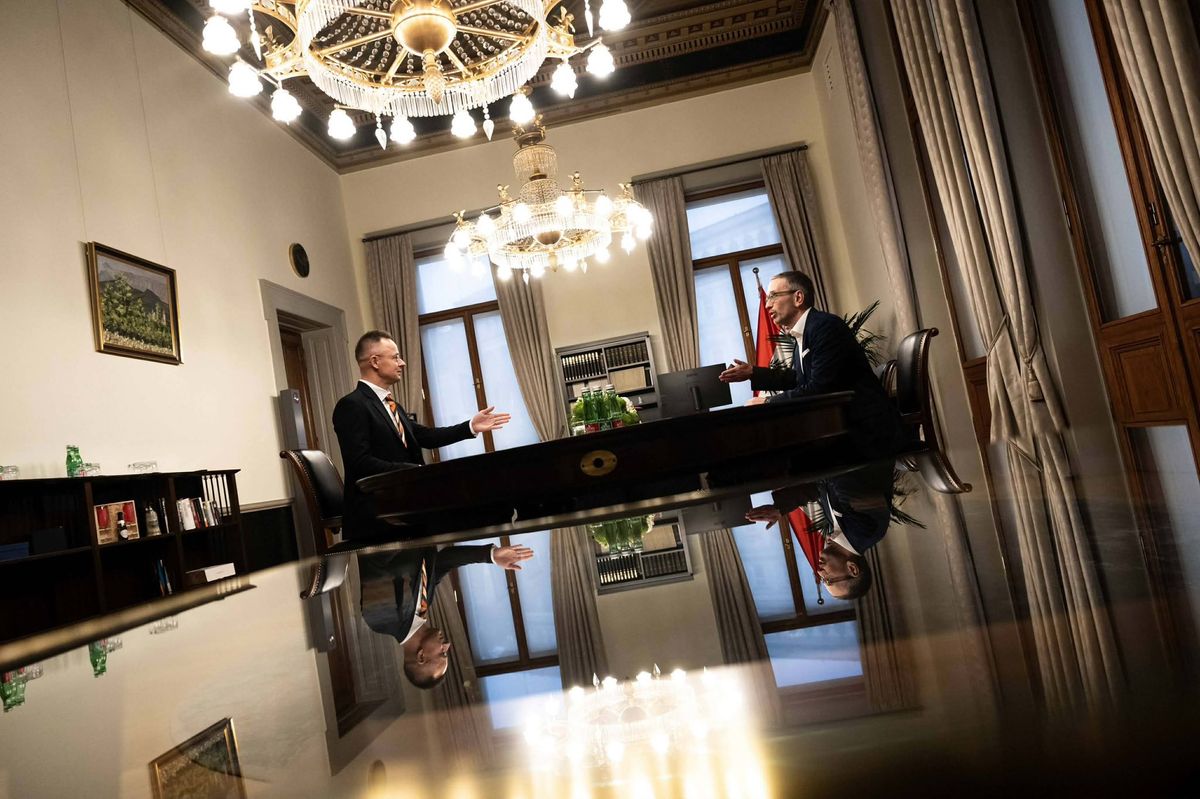 Szijjártó Péter és Herbert Kickl
