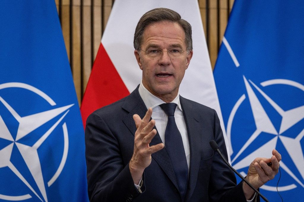Mark Rutte, a NATO főtitkára (Fotó: AFP)