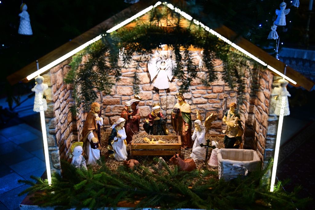 Hajdúdorog Betlehem az ünnepi szent liturgián, karácsony első napján a hajdúdorogi görögkatolikus székesegyházban