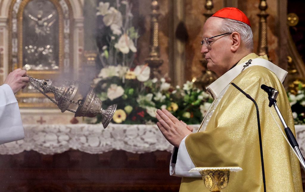 Budapest - Erdő Péter karácsonyi éjféli szentmisét celebrált a Szent István-bazilikában