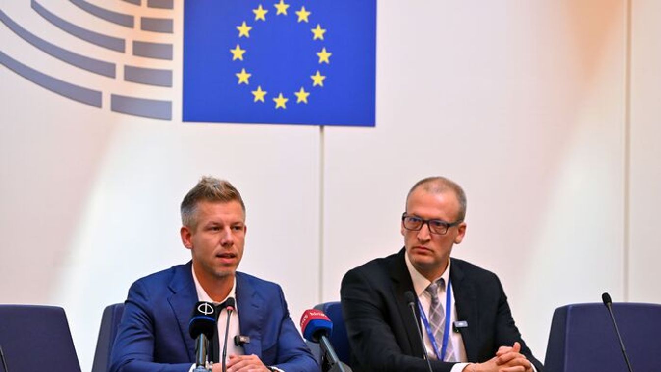 Peter Magyar and Zoltan Tarr, president and vice-president of the Tisza Party (Photo: MTI/Tamas Purger)
