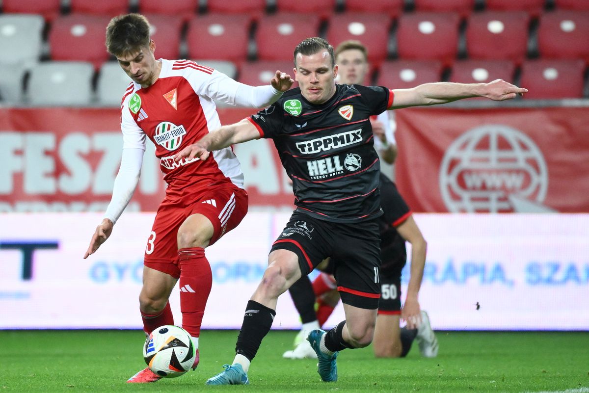 Gera Dániel (jobbra) csapatkapitányként került nehéz helyzetbe a DVTK-nál