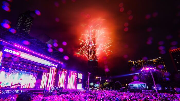 Szilveszter Tajvanon - A Tajpej 101 toronyház tűzijátéka köszönti az új évet a tajvani fővárosban