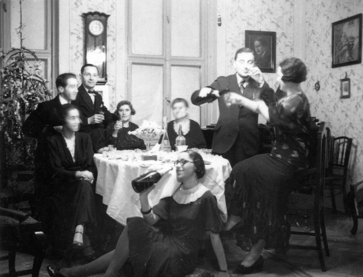 pezsgő, mulatás, szilveszter