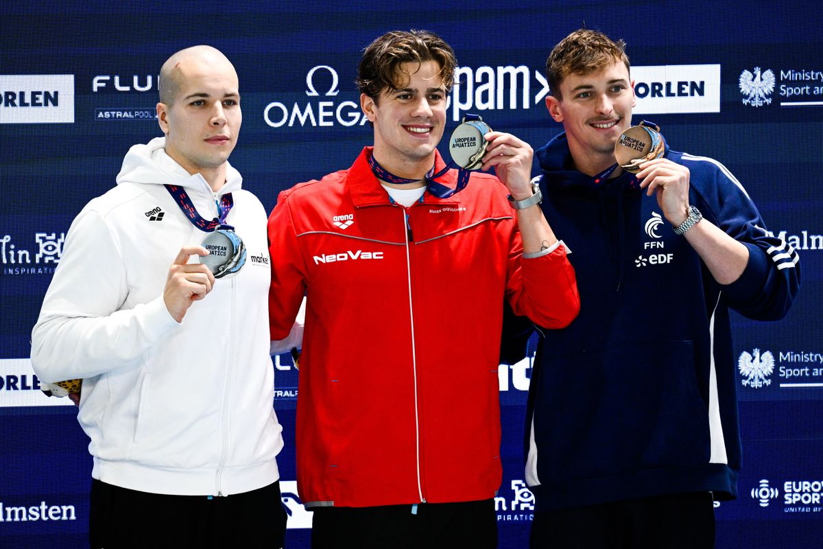 Szabó Szebasztián a svájci Noe Ponti mögött ezüstérmes 50 pillangón a rövidpályás Európa-bajnokságon