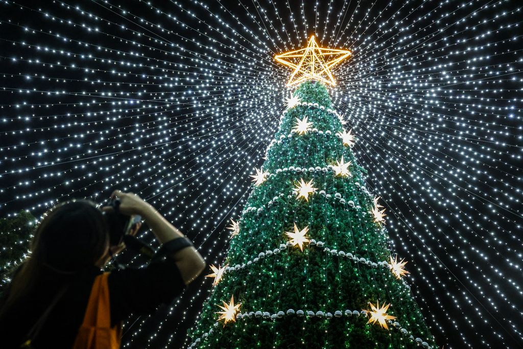 Tajvan - Karácsonyi fények a pingtung-i karácsonyi fesztiválon