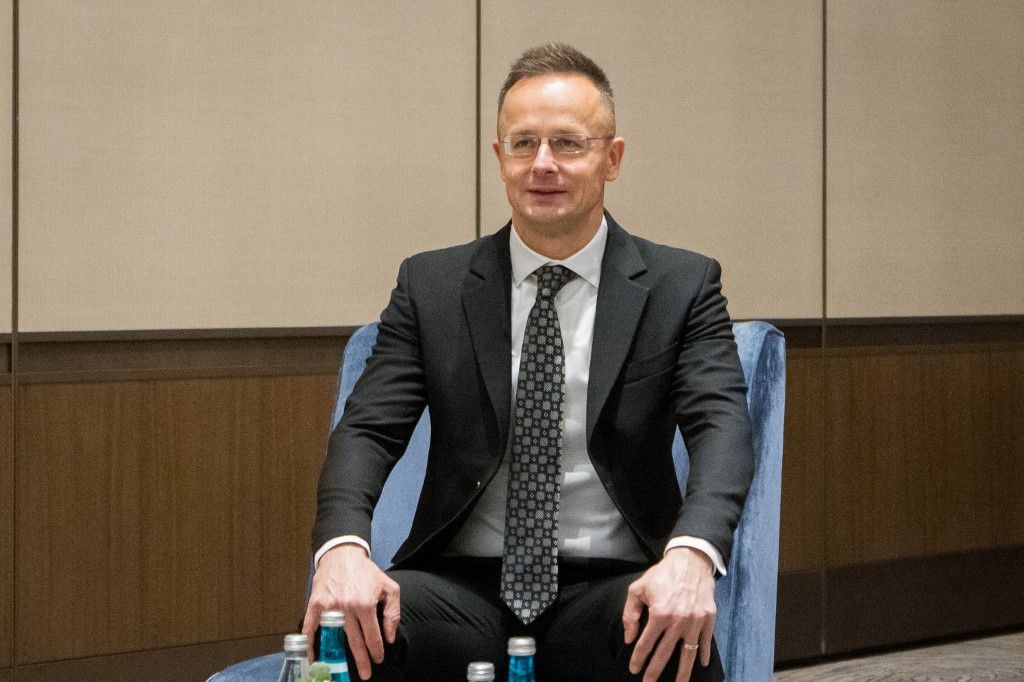 Szijjártó Péter magyar külgazdasági és külügyminiszter (Fotó: AFP)