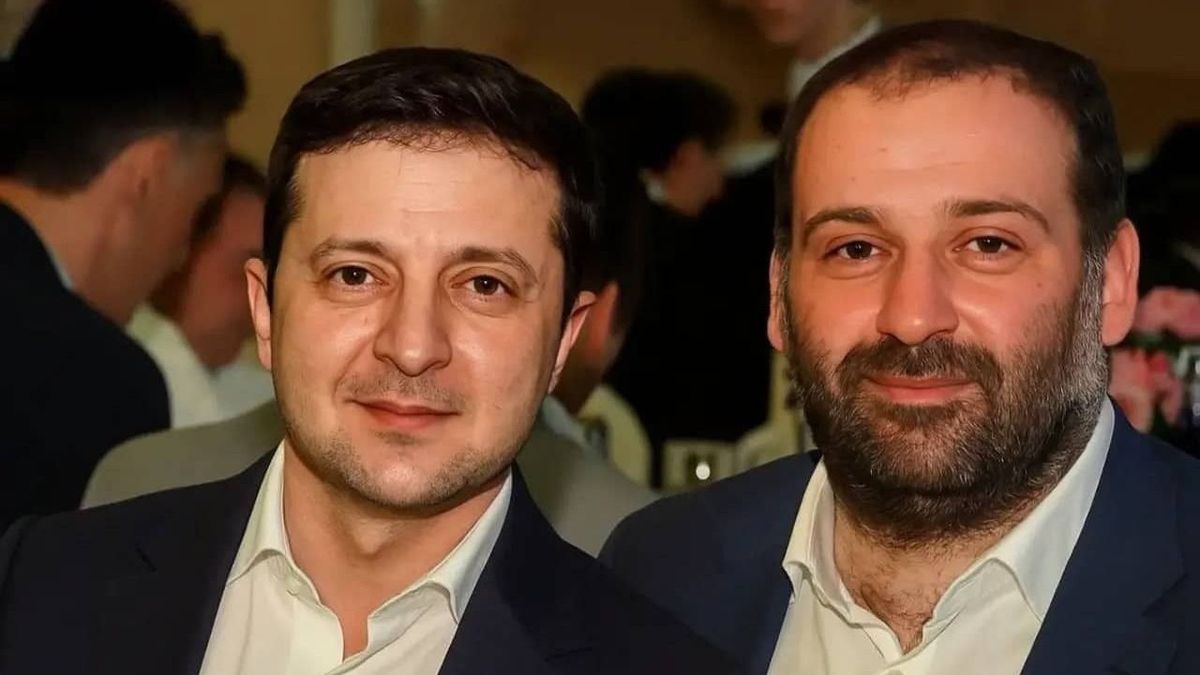 Volodimir Zelenszkij ukrán elnök és Timur Mindics, az ukrán korrupciós botrány egyik főszereplője