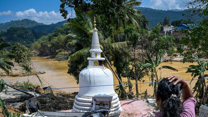 Árvíz sújtotta terület Indonéziában