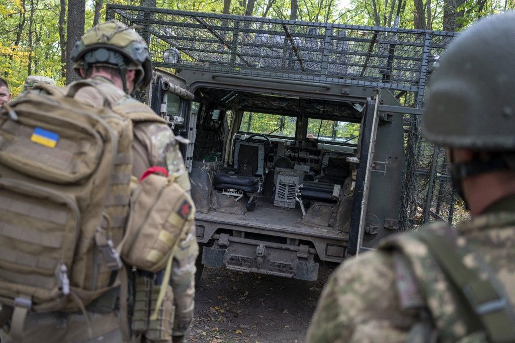 Ukrán katonák a fronton - képünk illusztráció Fotó: JOSE COLON / ANADOLU