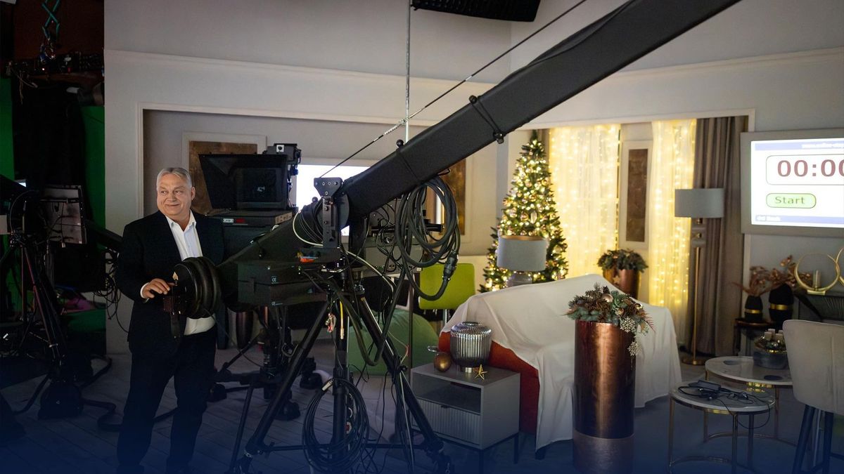 Orbán Viktor operatőrnek állt + videó