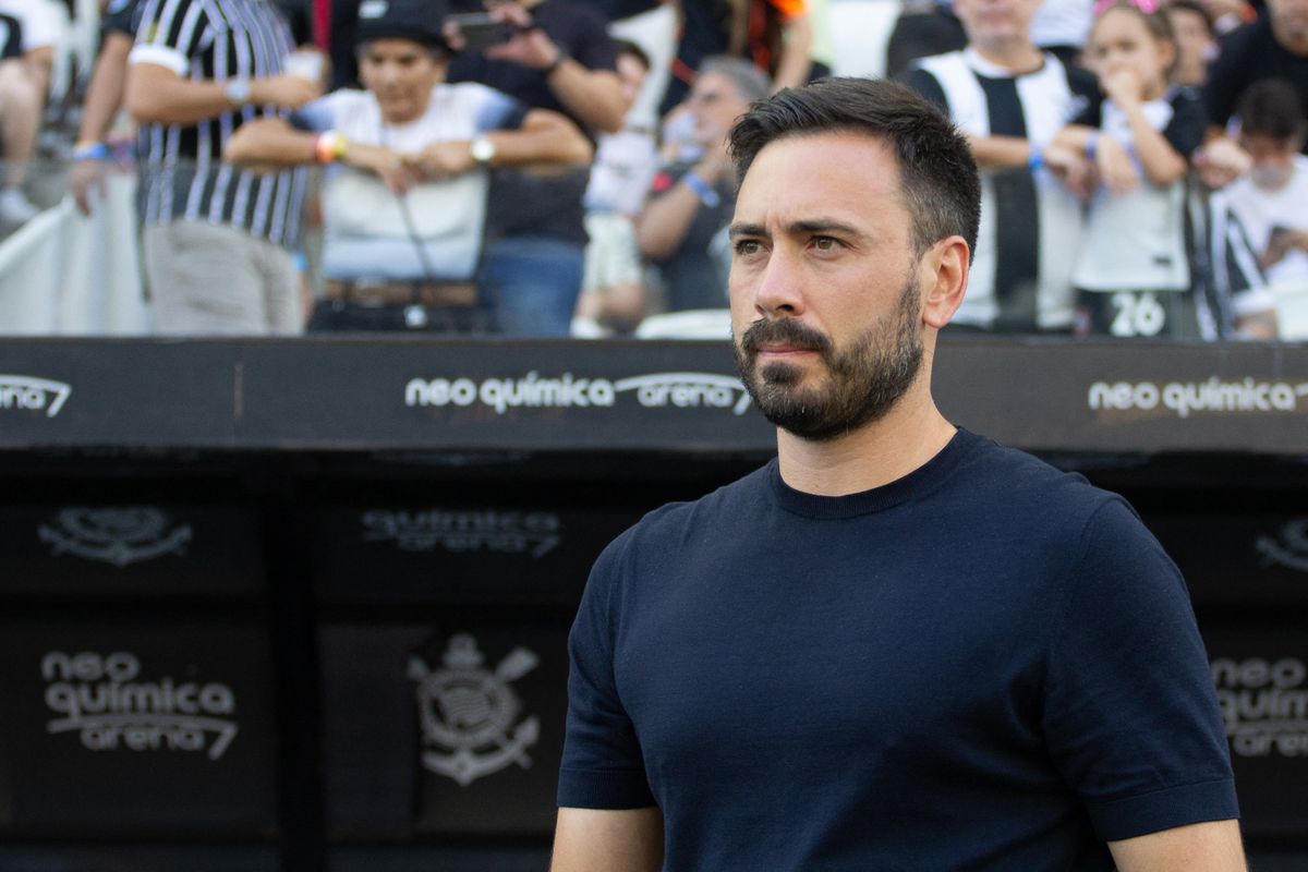 Davide Ancelotti még a Botafogo vezetőedzőjeként a Corinthians elleni bajnokin