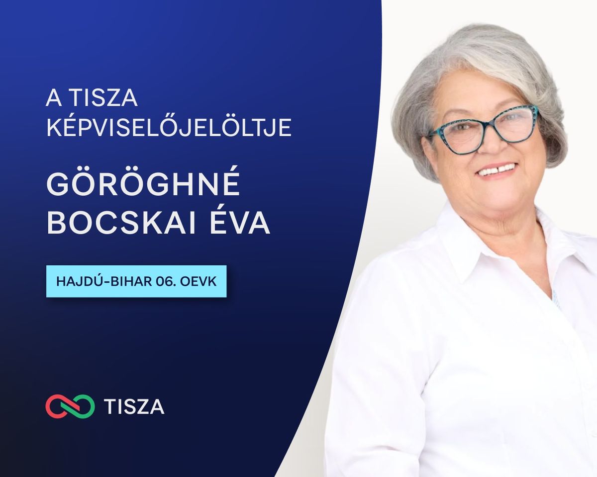 Göröghné Bocskai Éva hajdúböszörményi polgármester a Tisza jelöltje lesz a jövő évi választásokon (Forrás: Facebook)