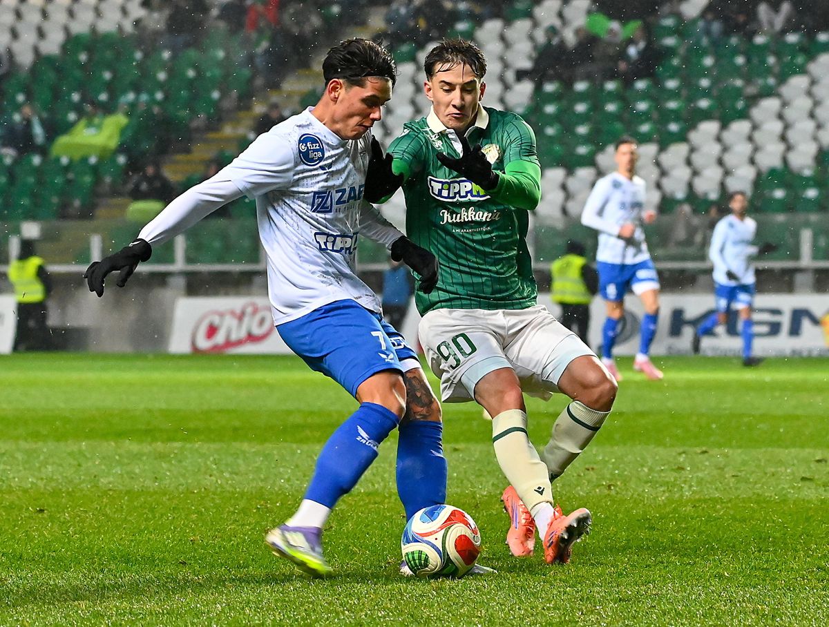 A ZTE-t erősítő Skribek Alen (balra) csapata remekel az utóbbi hetekben, a Bánáti Kevinnel kiálló ETO FC-t is legyőzte nemrég