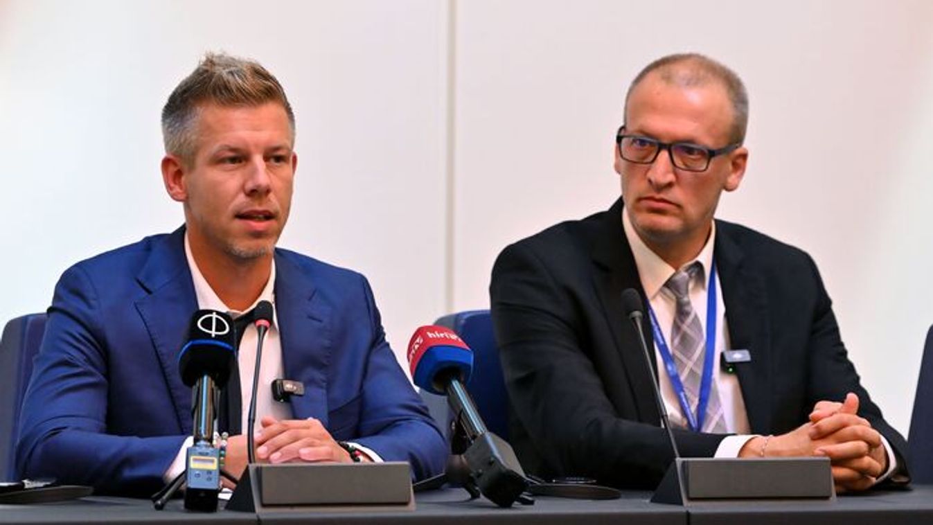Peter Magyar and Zoltan Tarr, president and vice-president of the Tisza Party (Photo: MTI/Tamas Purger)