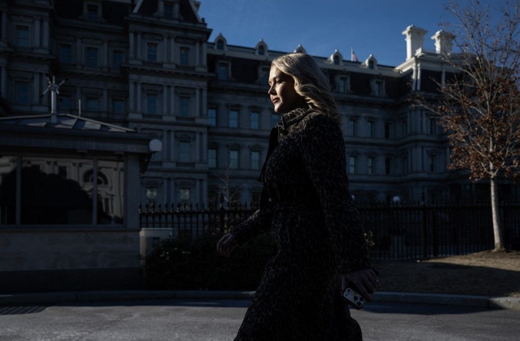 Karoline Leavitt, a Fehér Ház szóvivője Fotó: ANDREW CABALLERO-REYNOLDS / AFP