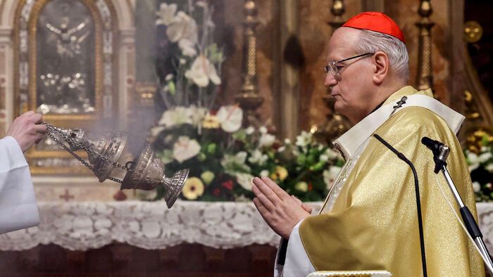 Budapest - Erdő Péter karácsonyi éjféli szentmisét celebrált a Szent István-bazilikában