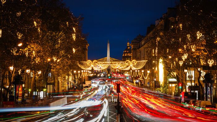 Karácsonyi fények Párizsban
