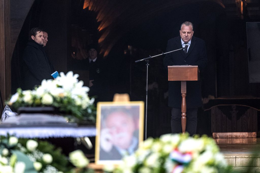 Balázs Péter temetése