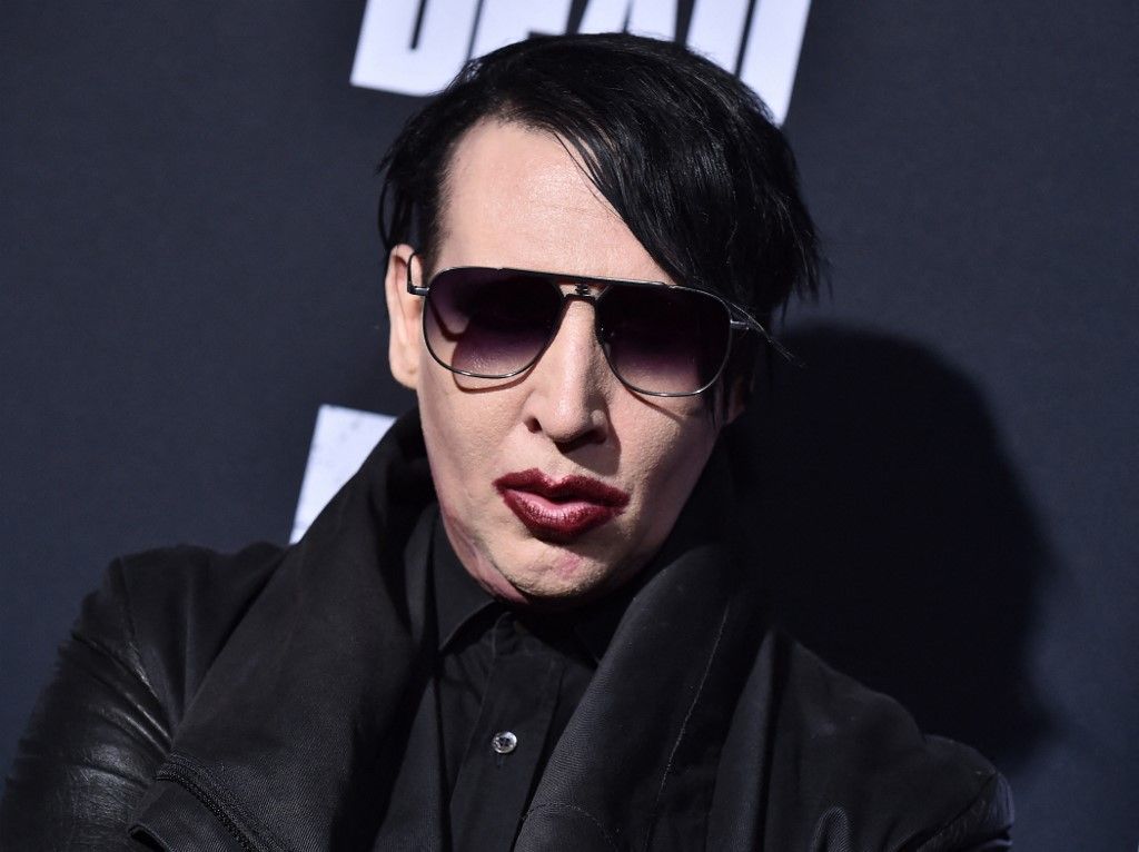 Marilyn Manson attends the Season 10 Premiere of 'The Walking Dead' at Chinese Theatre in Hollywood, California, on September 23, 2019. (Photo by LISA O'CONNOR / AFP)