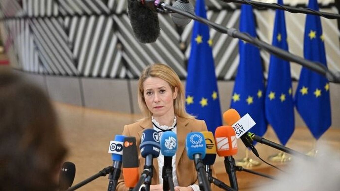 Kaja Kallas ahead of a European Union meeting (Photo: AFP)