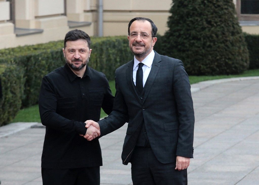 Zelenszkij fogadta Nikosz Hrisztodulídisz ciprusi elnököt