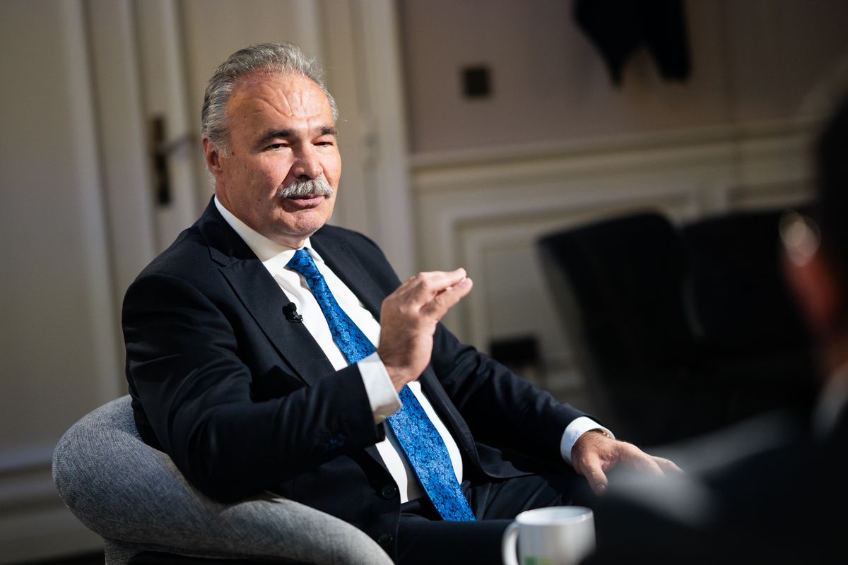 0250508 BudapestMozgásban podcast G. Fodor Gábor az XXI. Század Intézet stratégiai igazgazójával és Nagy István agrárminiszterrelfotó: Ladóczki Balázs (LB)MW, Nagy István