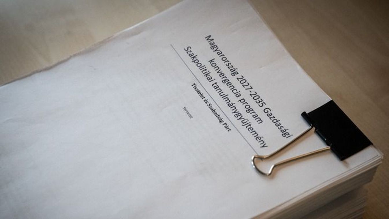 Borítókép: A Tisza gazdasági programja (Forrás: Index)