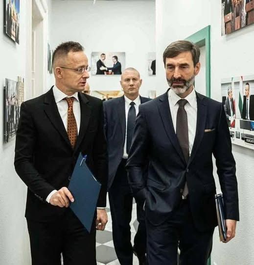 Szijjártó Péter külgazdasági és külügyminiszter és Juraj Blanár, Szlovákia külügyminisztere / Fotó: Facebook/Szijjártó Péter