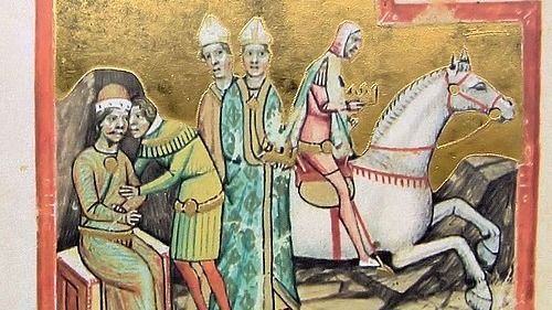 II. László a Képes Krónikában. Forrás Wikipedia