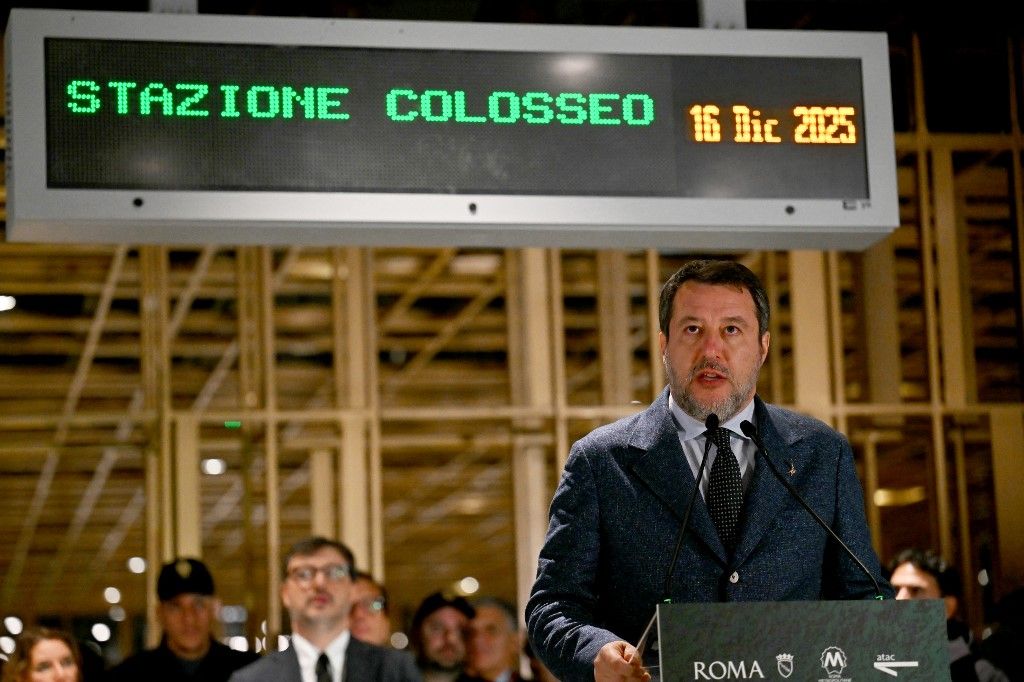 Matteo Salvini (Fotó: AFP)