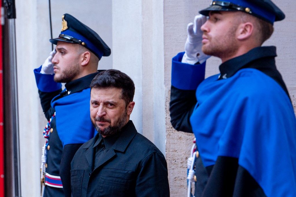 Volodimir Zelenszkij ukrán elnök (Fotó: AFP)