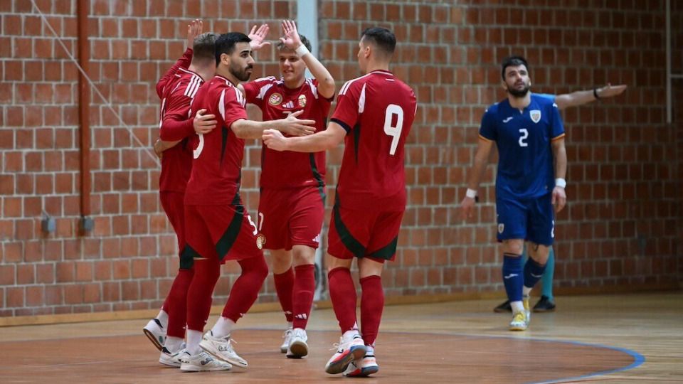 Összesen nyolcszor örülhetett a magyar futsal-válogatott a porecsi torna románok elleni meccsén