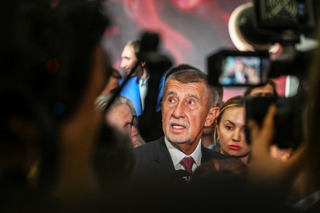 Andrej Babis (Fotó: MICHAL CIZEK / AFP)