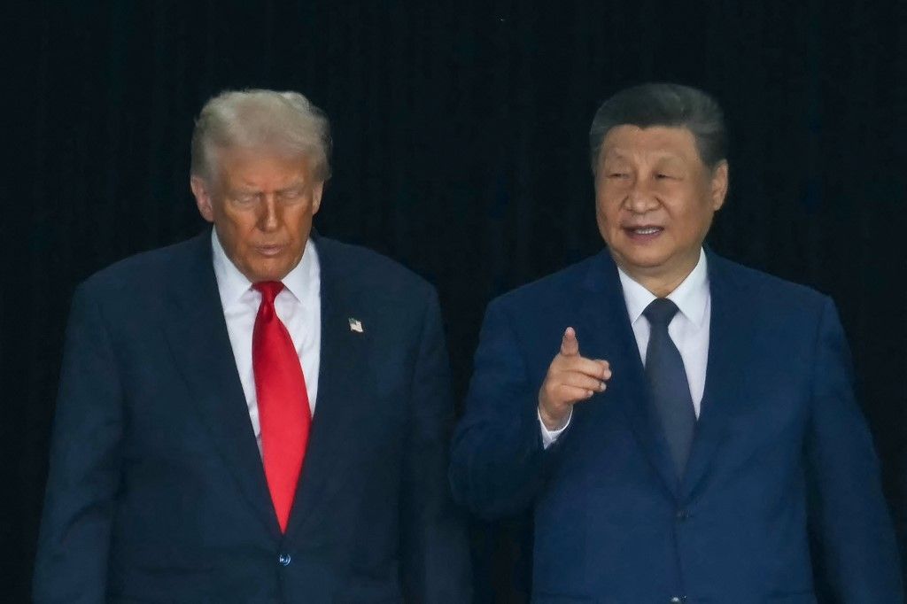 Donald Trump amerikai és Hszi Csinping kínai elnök  Fotó: ANDREW CABALLERO-REYNOLDS / AFP