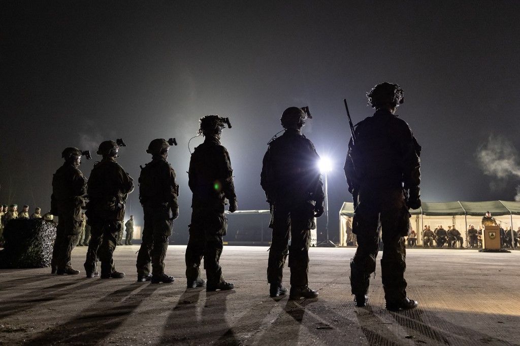 A német hadsereg a háborúra készül (Fotó: AFP)