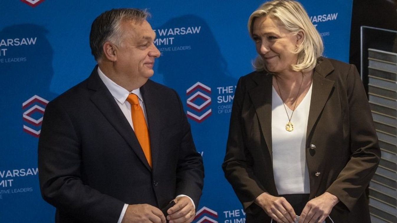 Orbán Viktor és Marine Le Pen