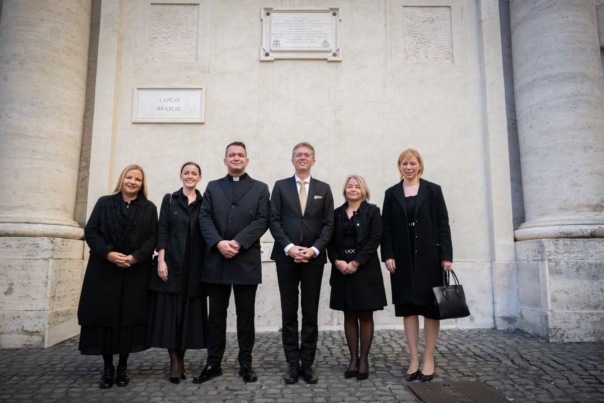 Hankó Balázs, kulturális és innovációs miniszter a Vatikánba látogatott Fotó: Jánosi Dalma