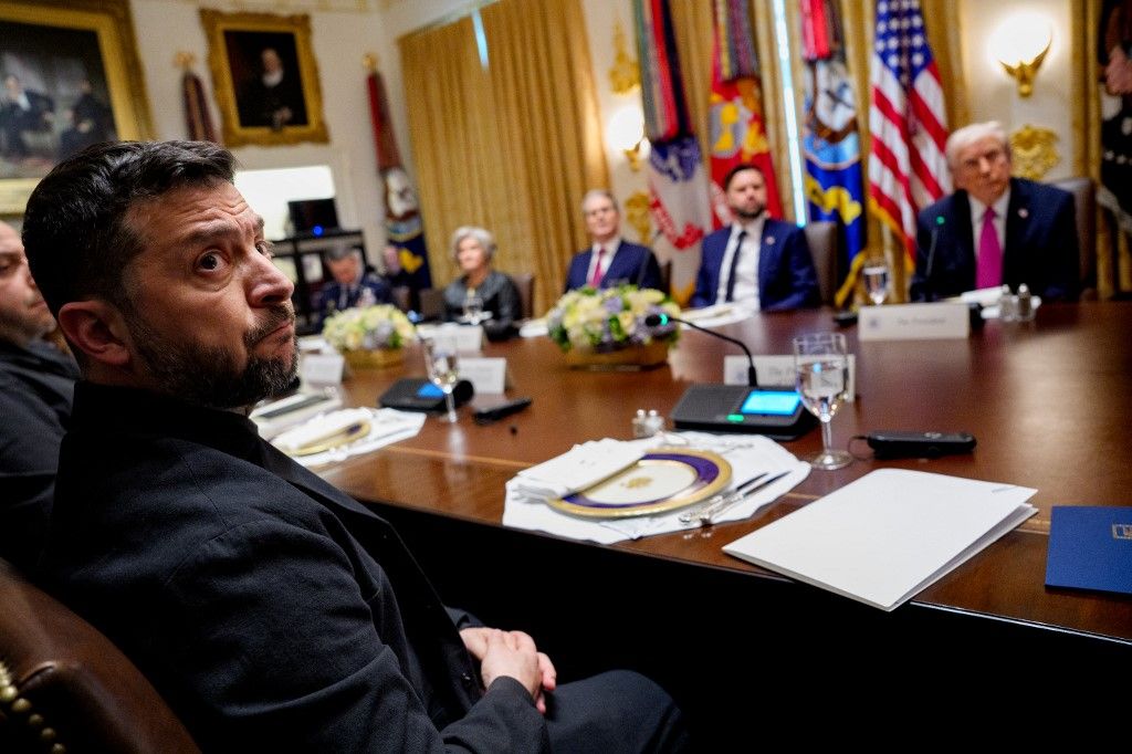 Volodimir Zelenszkij Washingtonban (Fotó: ANDREW HARNIK / GETTY IMAGES NORTH AMERICA)