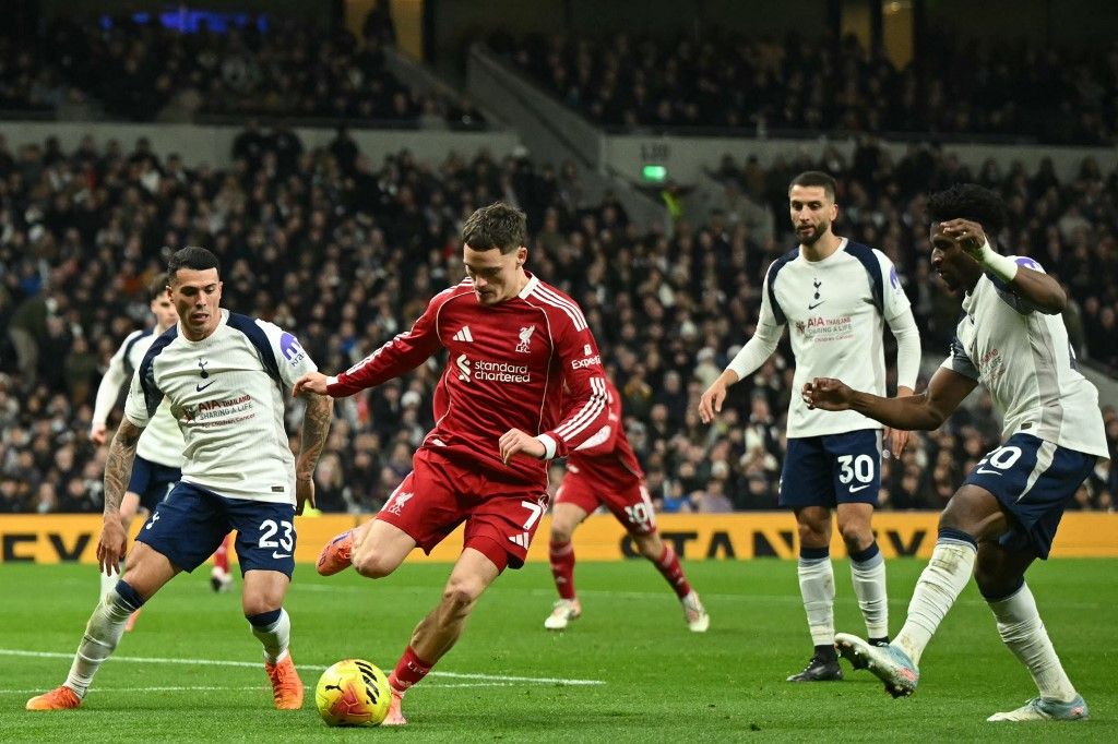 Florian Wirtz volt a Liverpool legjobb játékosa a Tottenham ellen