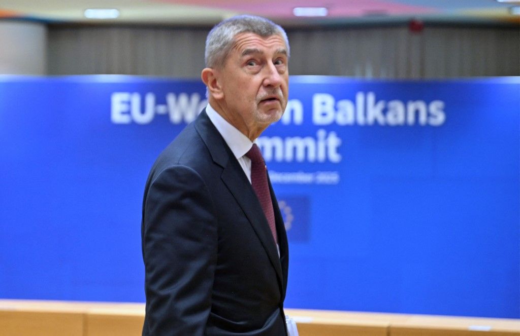 Andrej Babis cseh kormányfő (Fotó: AFP)