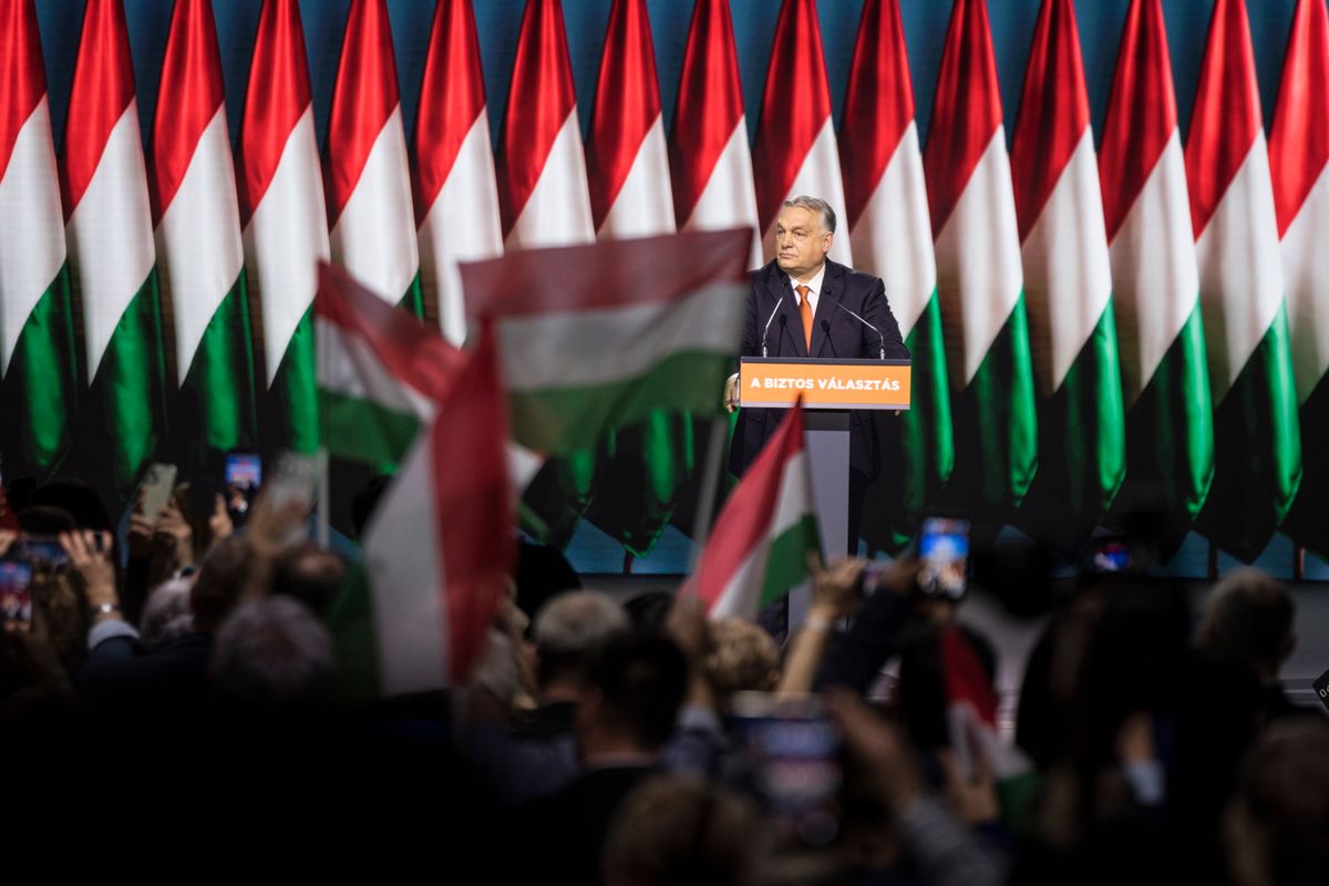 Budapest, 2026. január 10.
A Miniszterelnöki Kommunikációs Főosztály által közreadott képen Orbán Viktor miniszterelnök, a Fidesz elnöke beszédet mond a párt kongresszusán a budapesti Hungexpón 2026. január 10-én.
MTI/Miniszterelnöki Kommunikációs Főosztály/Kaiser Ákos