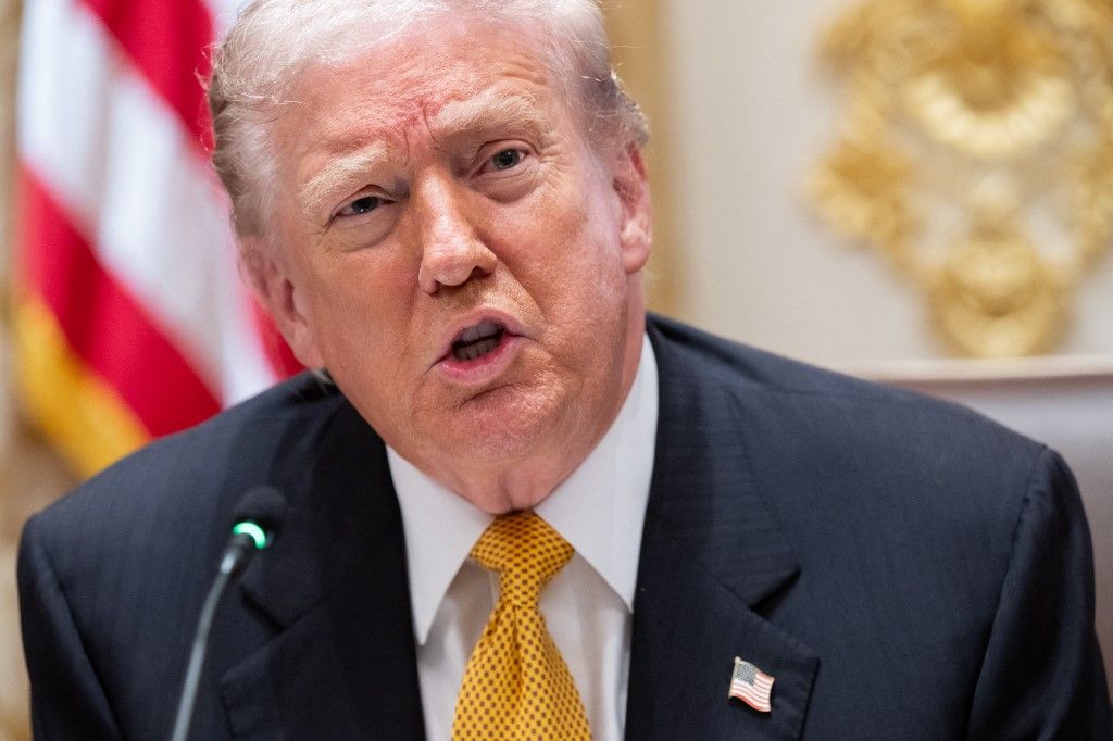 Trump meghívásának tesz eleget a miniszterelnök (Fotó: AFP)