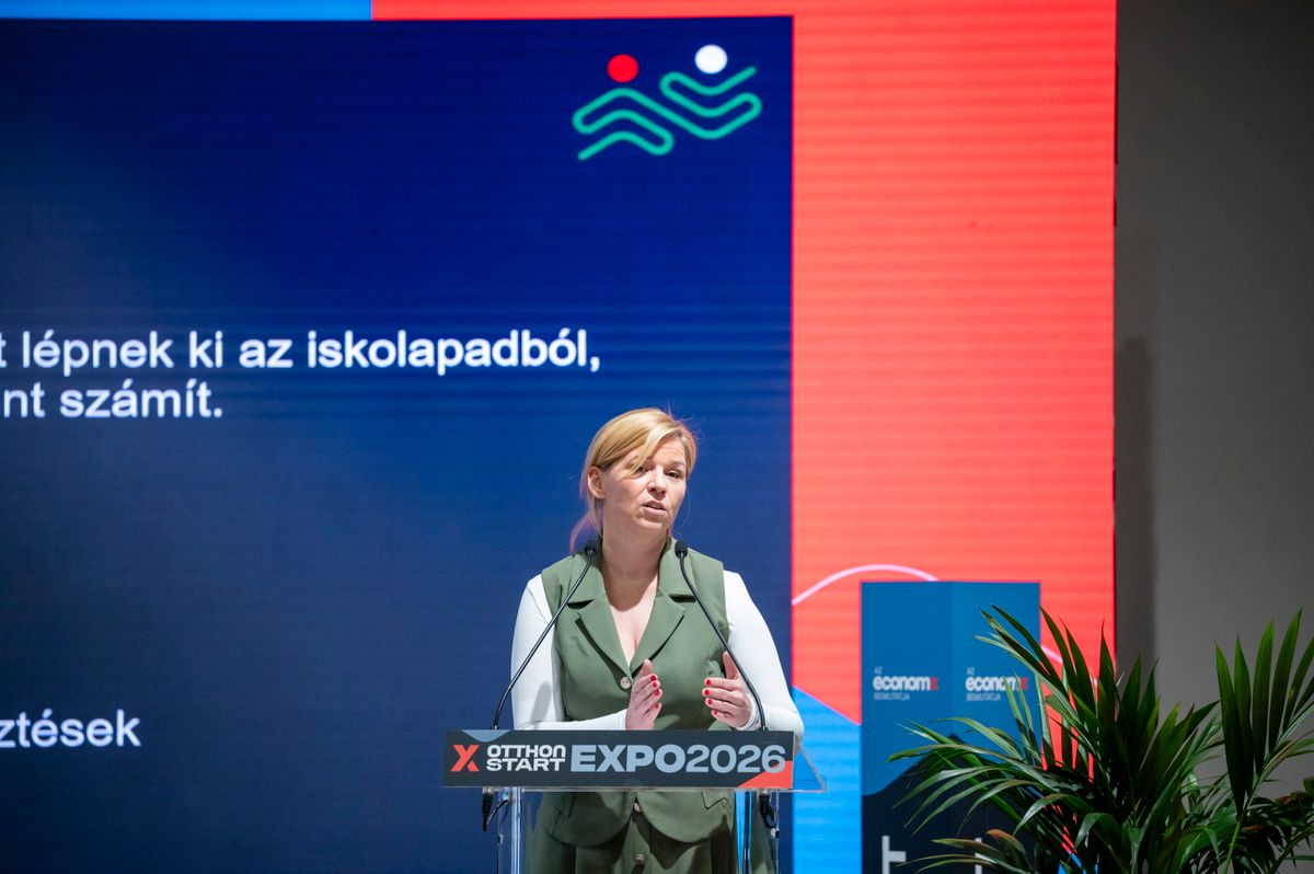 Budapest, 2026. január 17.
Varga-Bajusz Veronika, a Kulturális és Innovációs Minisztérium (KIM) felsőoktatásért, szak- és felnőttképzésért, fiatalokért felelős államtitkára  beszédet mond az Otthon Start Expo 2026 rendezvényen Budapesten a Bálna Honvédelmi Központban 2026. január 17-én.
MTI/Balogh Zoltán