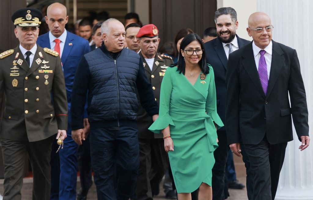 Delcy Rodríguez dühösen visszautasítja Venezuela amerikai irányítását (Fotó: MARCELO GARCIA / Miraflores press office)