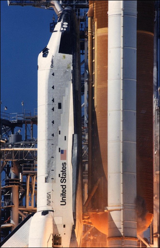 A Challenger űrsikló 1986. január 28-i indítása (Fotó: AFP)