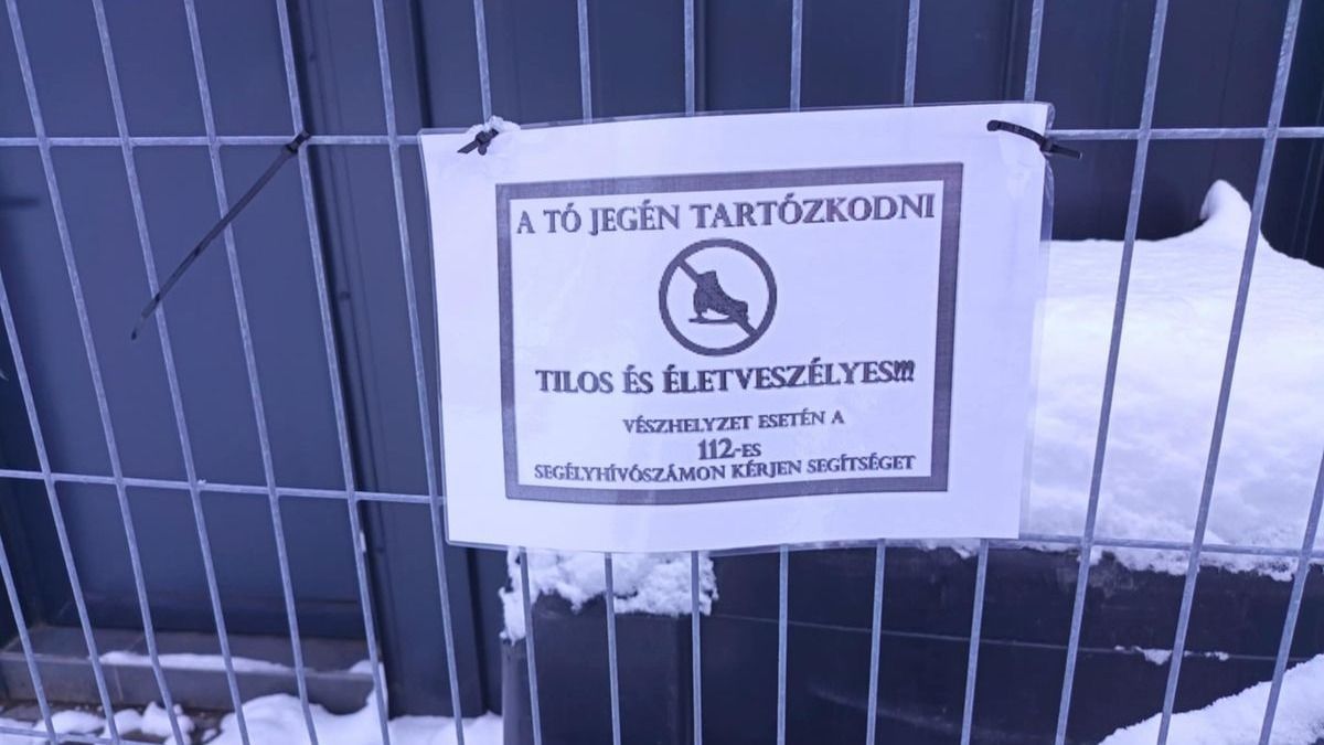 Beszakadt a Vadkerti-tó jege két fiatal alatt