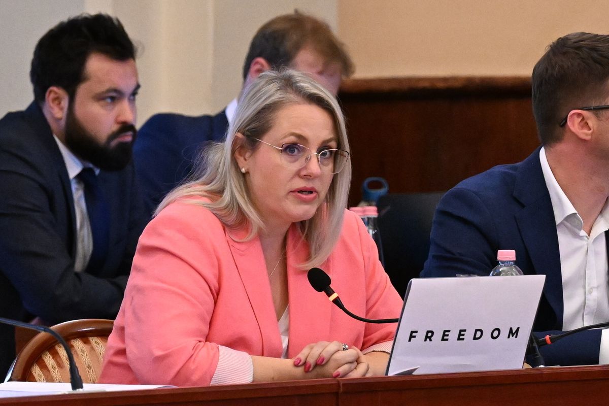 Budapest, 2025. szeptember 24.
Szepesfalvy Anna, a Fidesz-KDNP képviselője felszólal a Fővárosi Közgyűlés ülésén a Városháza dísztermében 2025. szeptember 24-én.
MTI/Máthé Zoltán