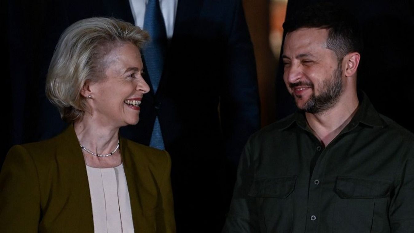 Ursula von der Leyen és Volodimir Zelenszkij