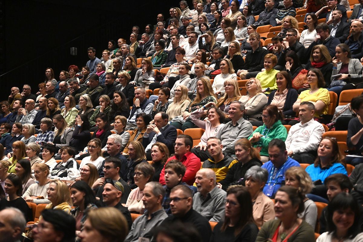 Budapest, 2026. január 28.
A VIII. Vándortábor Konferencia résztvevői a budapesti Eiffel Műhelyházban 2026. január 28-án.
MTI/Soós Lajos
